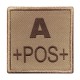 Patch groupe sanguin A+ brodé