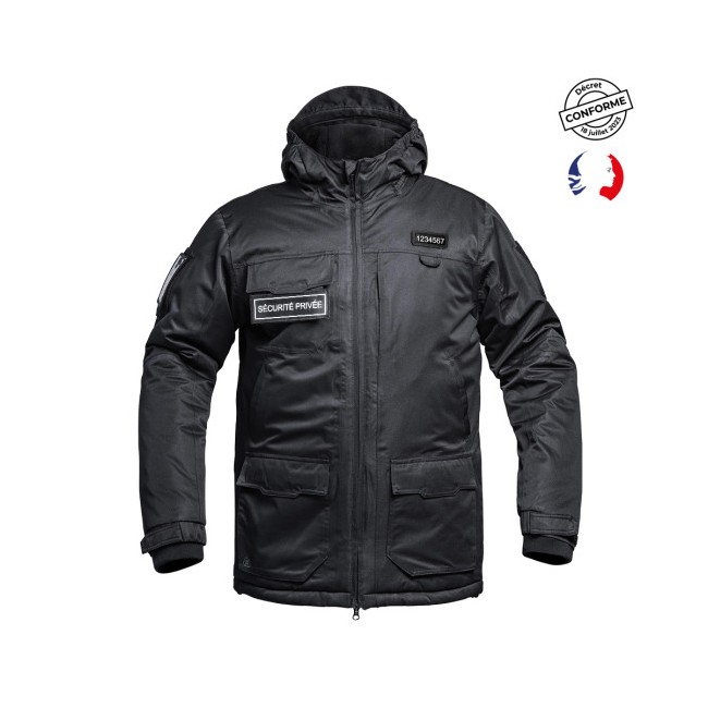 Parka Hardshell SÉCU-ONE WF 150 flap Sécurité Privée A10 Equipment