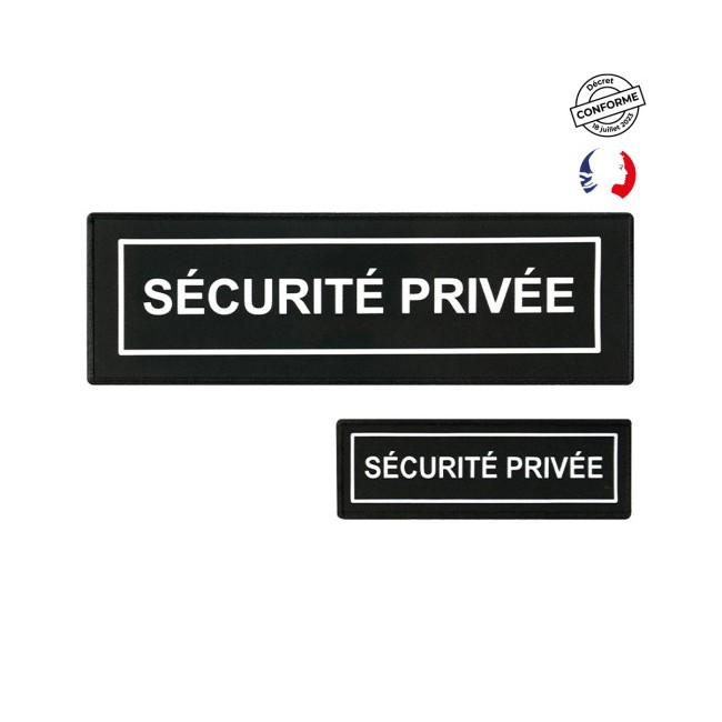 Lot dossard + bande poitrine SÉCU-ONE Sécurité noir