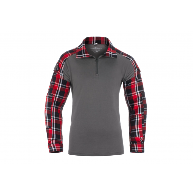 Chemise de combat en flanelle Black - Invader Gear