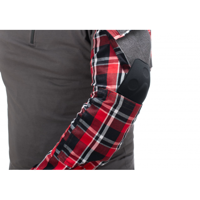 Chemise de combat en flanelle Black - Invader Gear