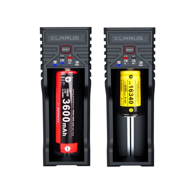 Chargeur simple K1 PRO pour batteries rechargeables 21700/18650/16340/14500