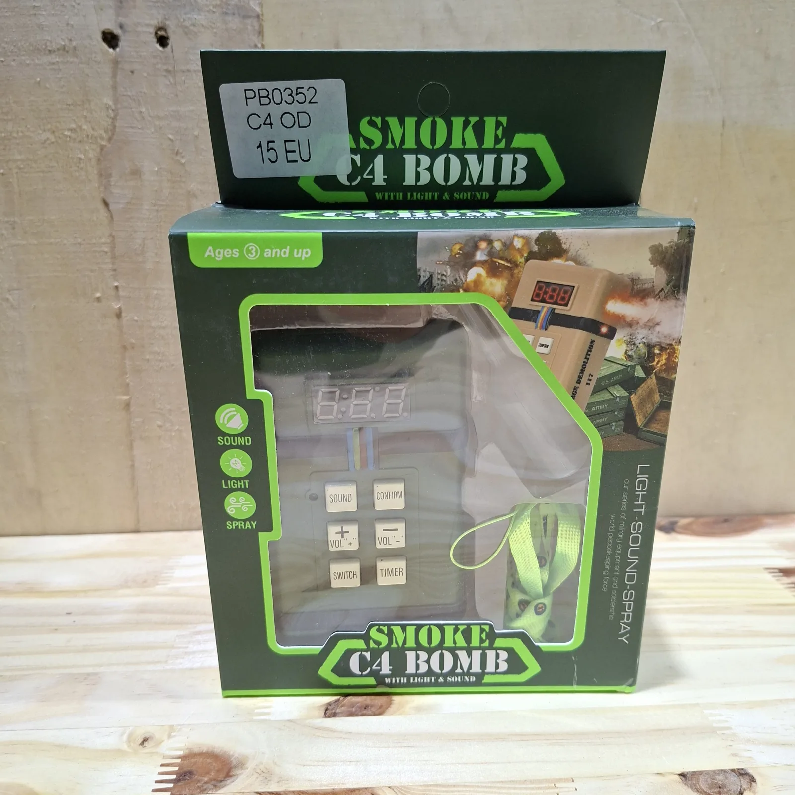 Mini bombe timer + fumé C4-OD